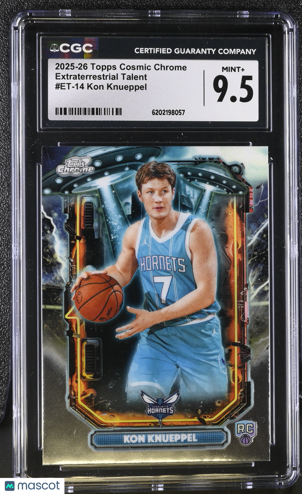 2025-26 Topps Cosmic Chrome Kon Knueppel Rookie Extraterrestrial #ET-14 CGC 9.5