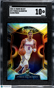2020 Panini Select Tyrese Haliburton Prizm Rookie #72 SGC 10 Sacramento Kings