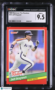 1991 Donruss The Rookies Jeff Bagwell #30 CGC 9.5 Houston Astros