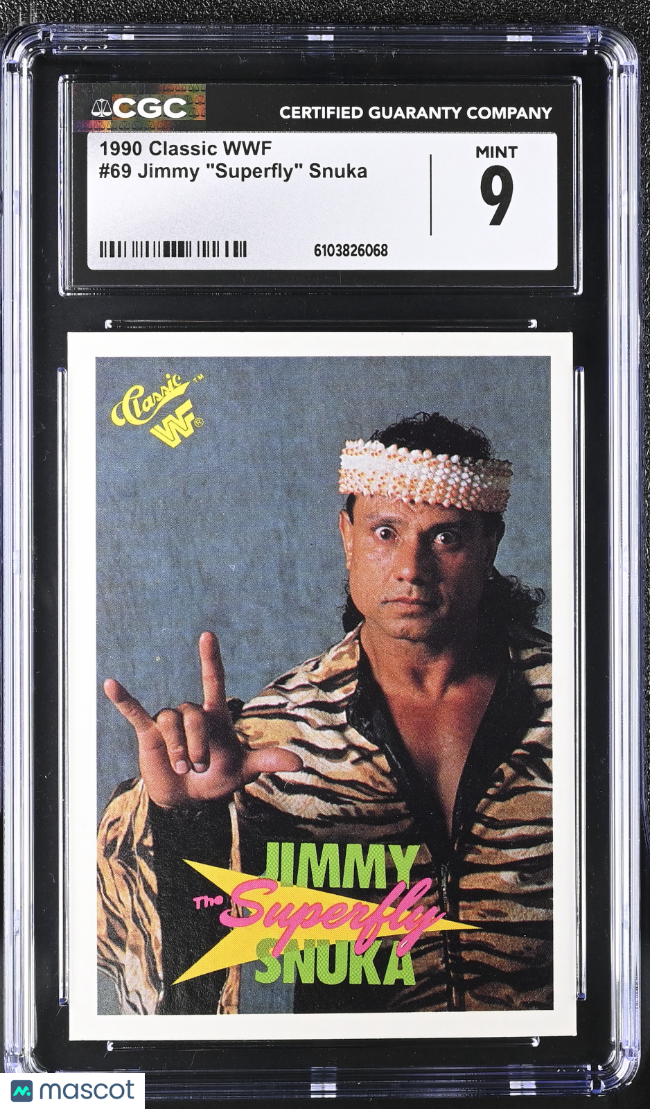 1990 Classic WWF Jimmy "Superfly" Snuka #69 CGC 9