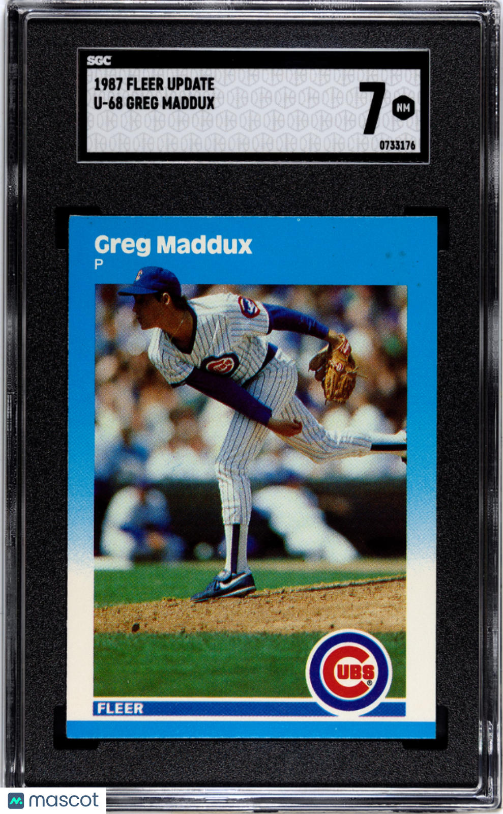 1987 Fleer Update Greg Maddux #U-68 SGC 7