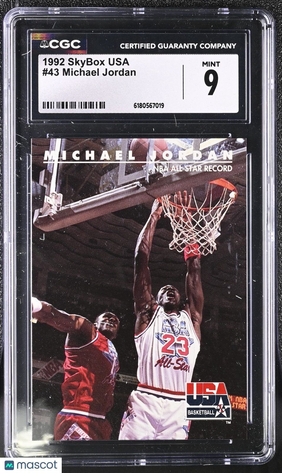 1992 Skybox Usa Michael Jordan #43 CGC 9 Chicago Bulls