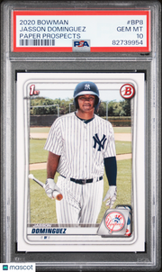 2020 Bowman Paper Prospects Jasson Dominguez Rookie #BP8 PSA 10 New York Yankees
