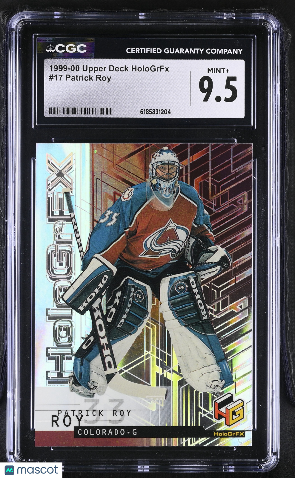 1999-00 Upper Deck Hologrfx Patrick Roy #17 CGC 9.5 Colorado Avalanche