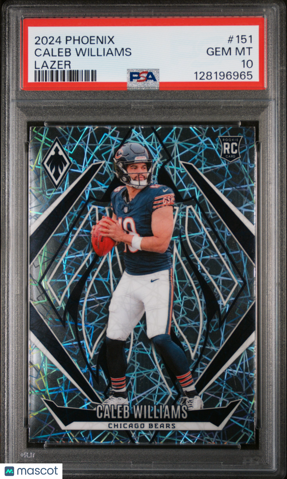 2024 Panini Phoenix Caleb Williams Lazer Rookie #151 PSA 10 Chicago Bears