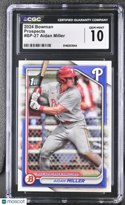 2024 Bowman Aidan Miller #BP-27 Prospects CGC 10