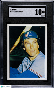 1975 Sspc Gary Carter Rookie #334 SGC 10 Montreal Expos