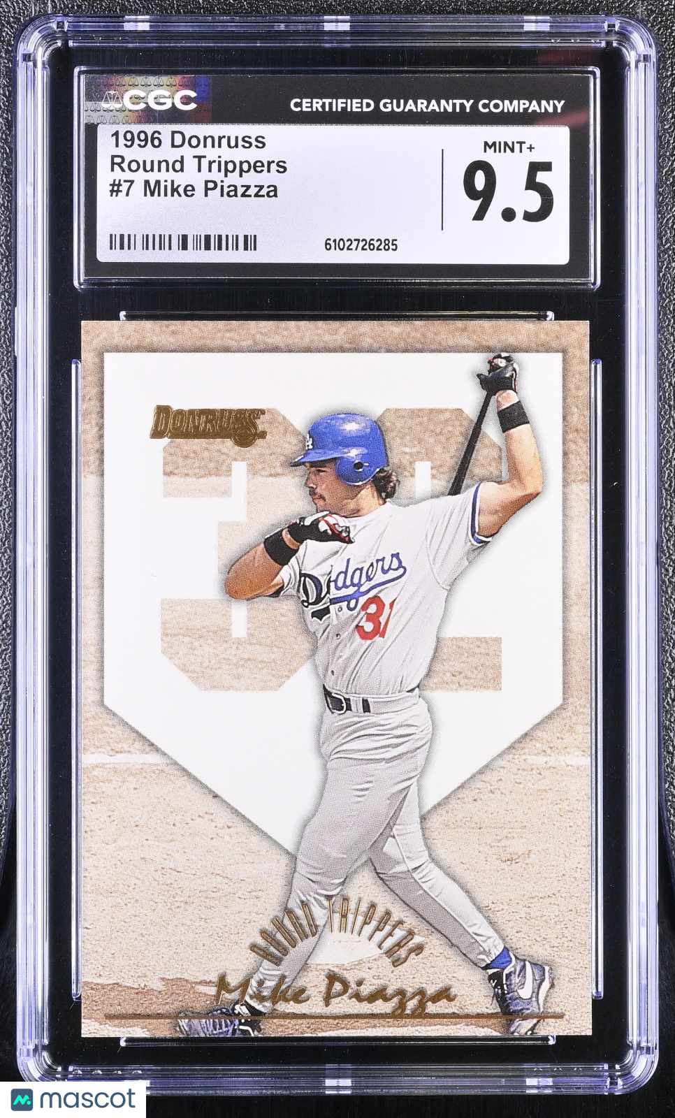 1996 Donruss Mike Piazza /5000 Round Trippers #7 CGC 9.5 Los Angeles Dodgers
