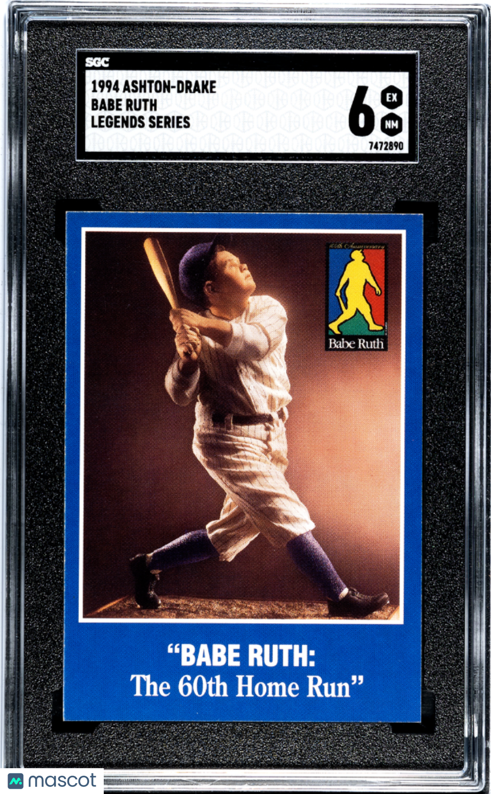 1994 Ashton-Drake Babe Ruth Legends Series SGC 6