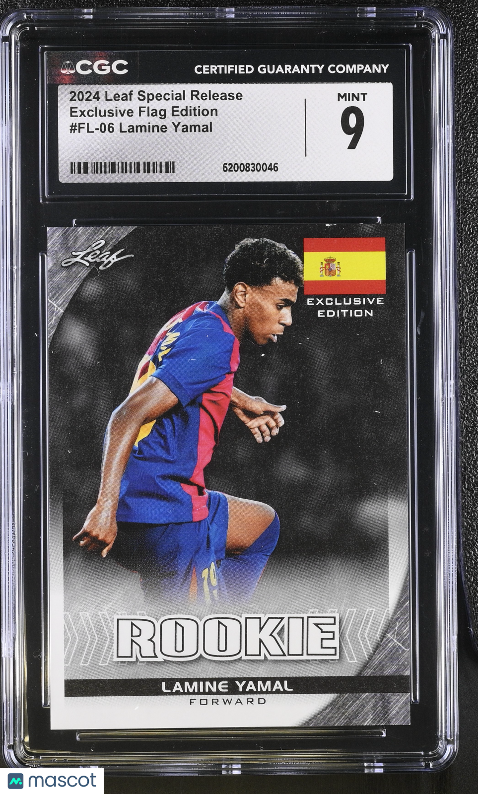2024 Leaf Special Release Lamine Yamal Rookie Exclusive Flag Edition FL-06 CGC 9