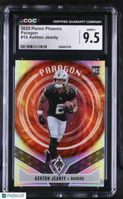 2025 Panini Phoenix Ashton Jeanty Rookie Paragon #10 CGC 9.5 Las Vegas Raiders