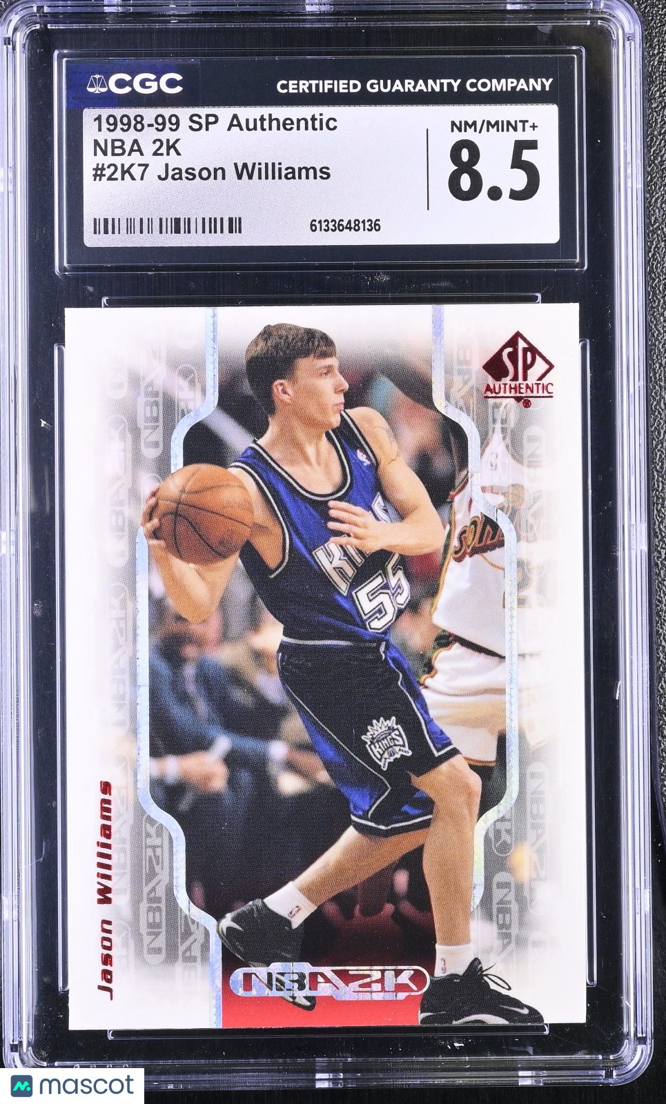 1998-99 SP Authentic Jason Williams NBA 2K #2K7 CGC 8.5 Sacramento Kings