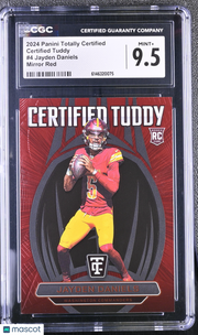 2024 Totally Certified Jayden Daniels Red /249 Rookie Tuddy CGC 9.5 Commanders