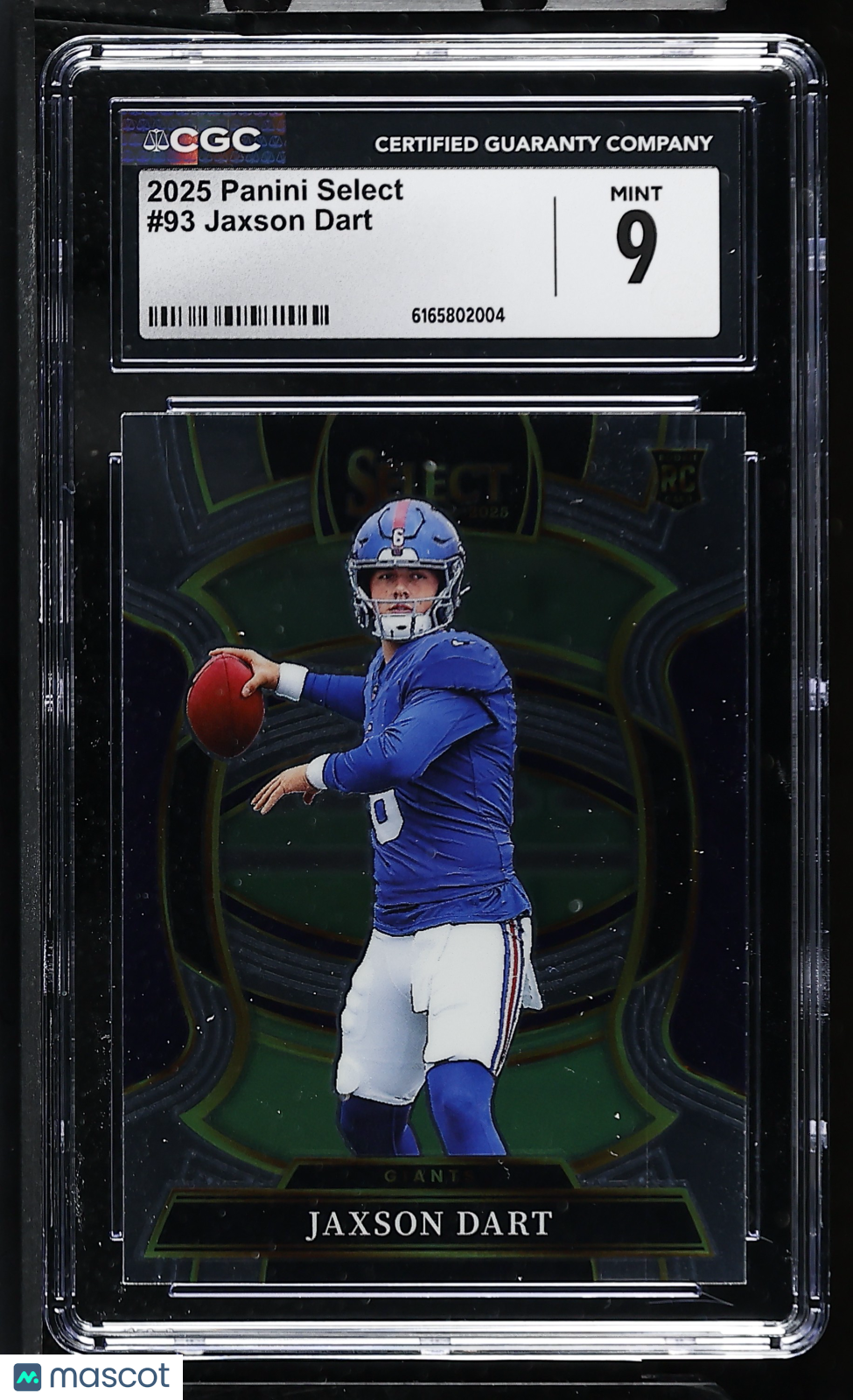2025 Panini Select Jaxson Dart #93 CGC 9