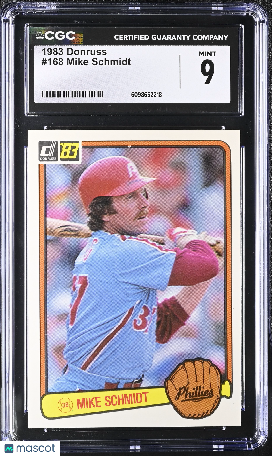 1983 Donruss Mike Schmidt #168 CGC 9