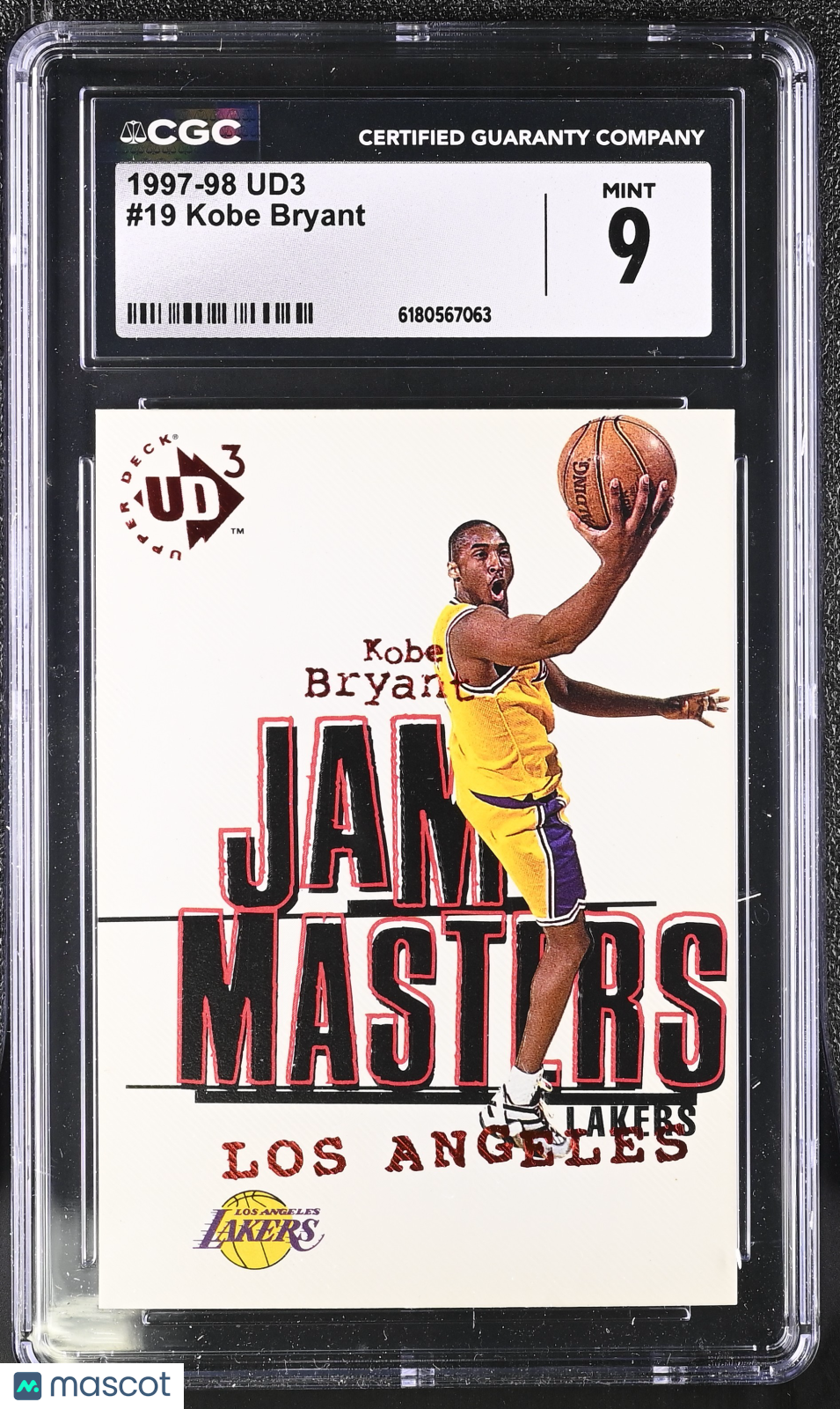 1997-98 Ud3 Kobe Bryant #19 CGC 9 Los Angeles Lakers