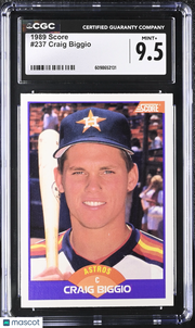 1989 Score Craig Biggio #237 CGC 9.5