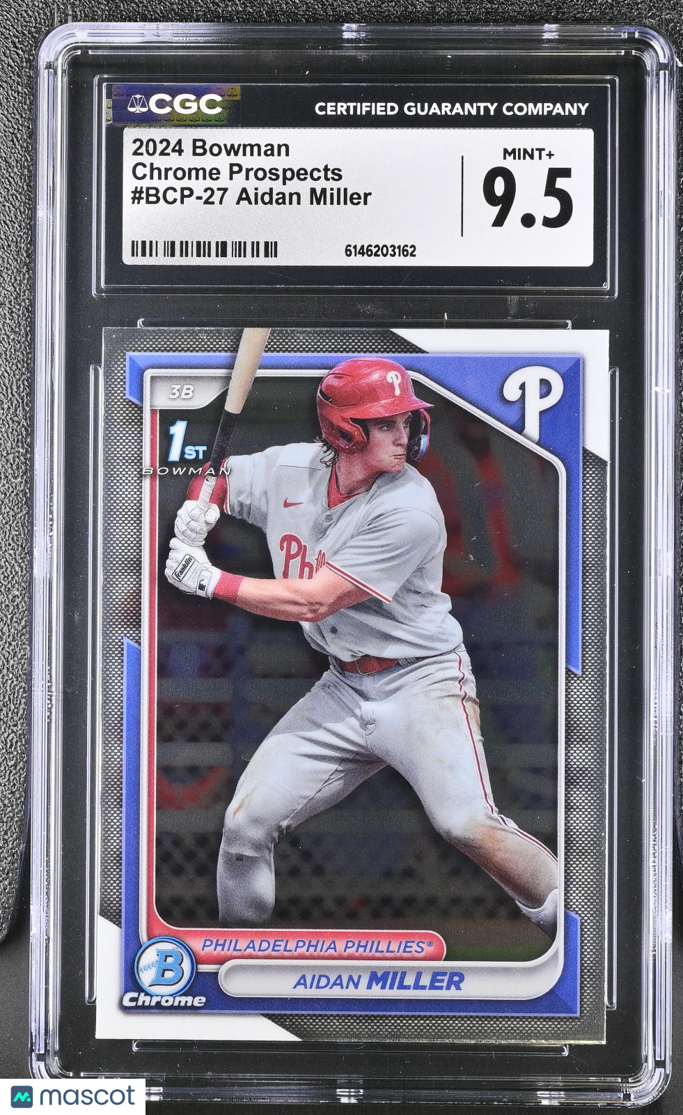 2024 Bowman Aidan Miller Rookie Chrome Prospects #BCP-27 CGC 9.5 Phillies