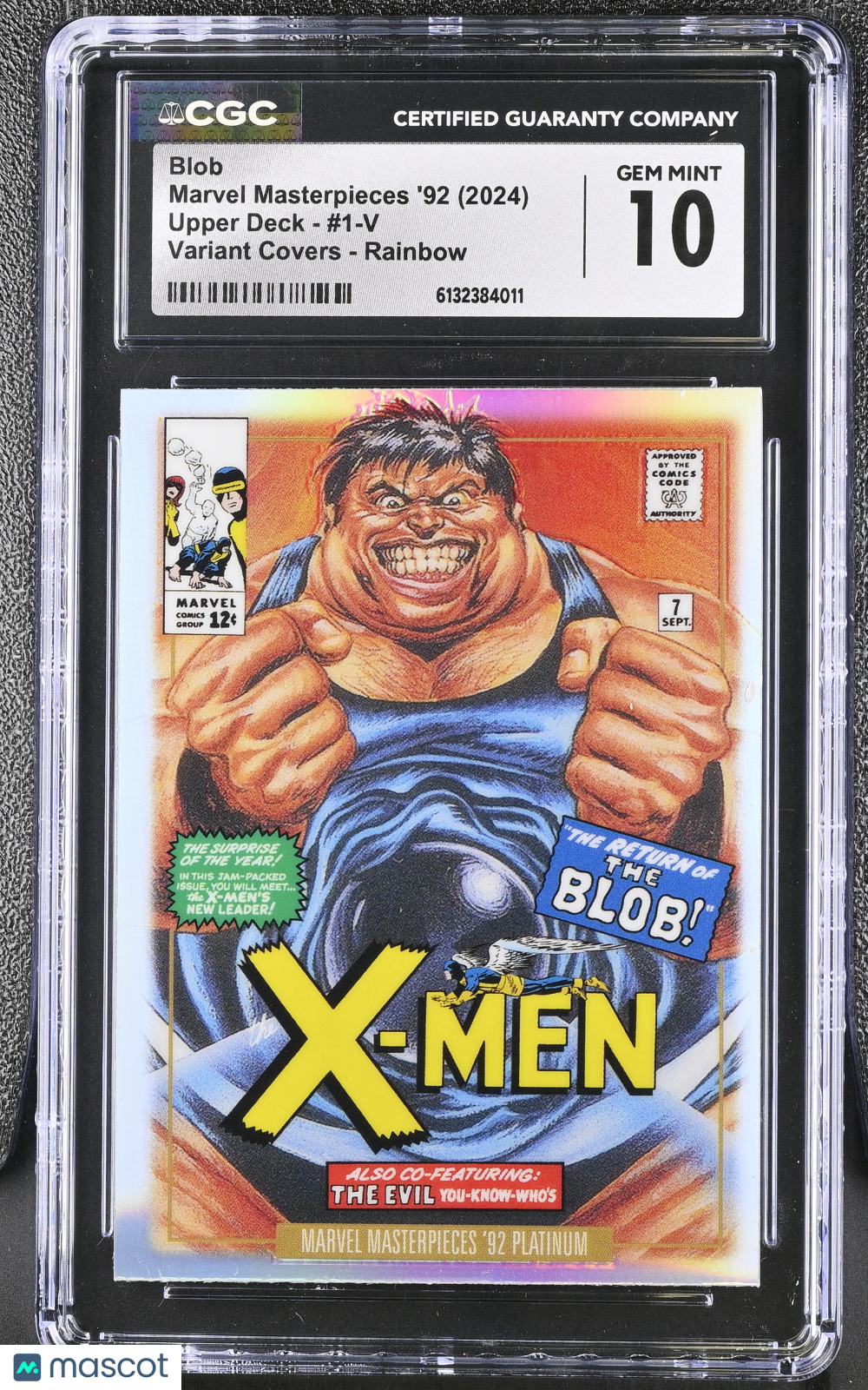 2024 Upper Deck Marvel Masterpieces '92 Blob #1-V Variant Covers Rainbow CGC 10
