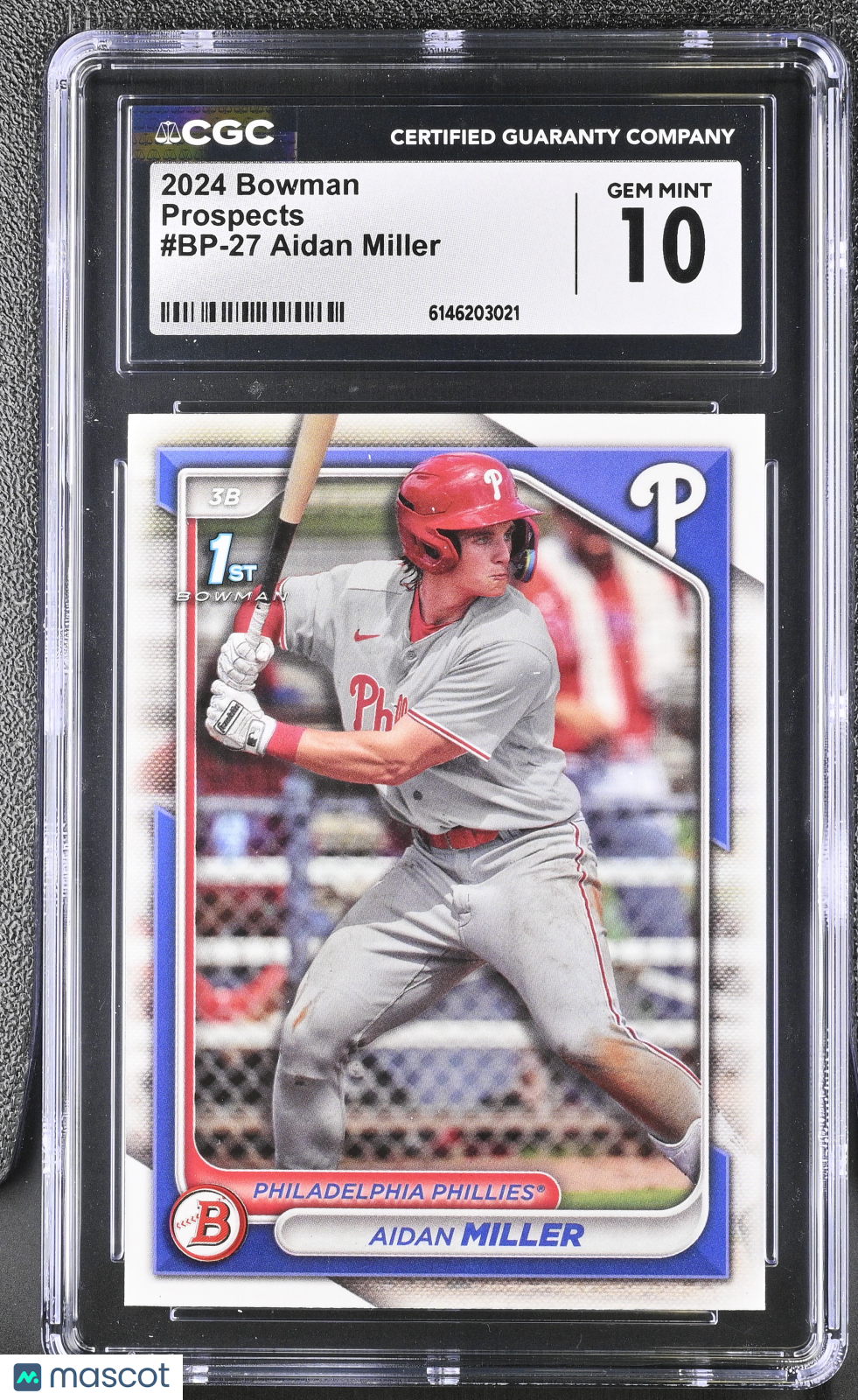 2024 Bowman Aidan Miller #BP-27 Prospects CGC 10