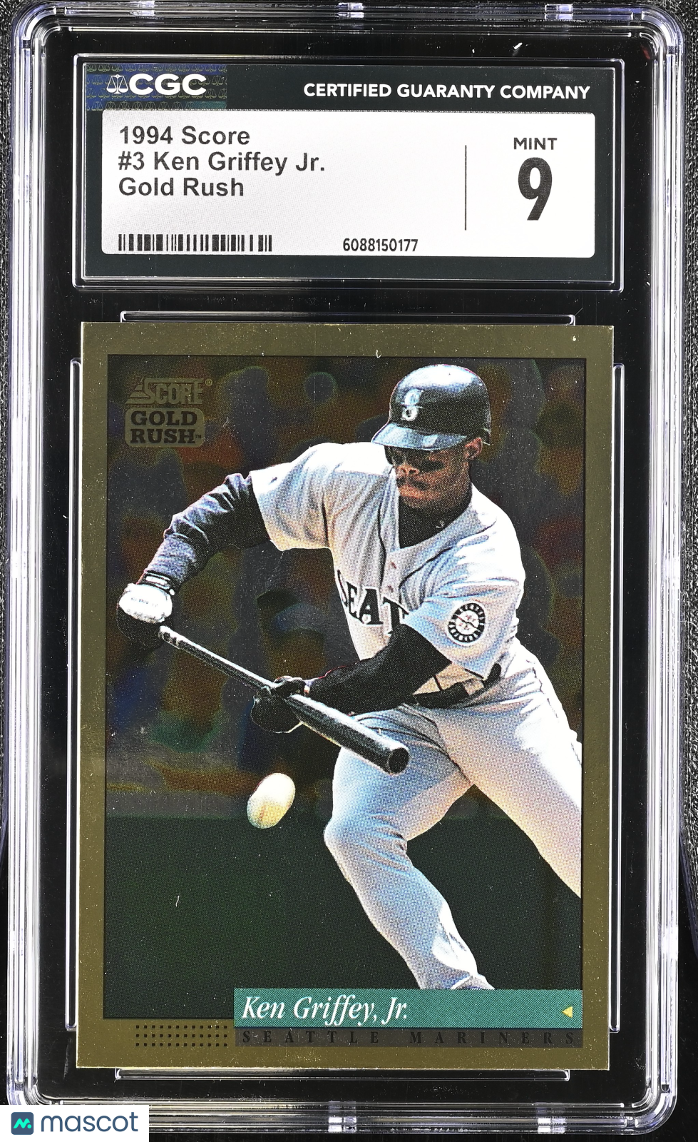 1994 Score Ken Griffey Jr. Gold Rush #3 CGC 9 Seattle Mariners