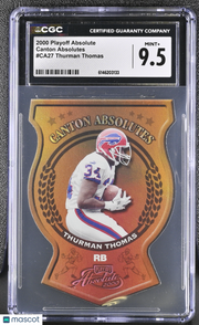 2000 Playoff Absolute Thurman Thomas Canton Absolutes #CA27 CGC 9.5 Dolphins