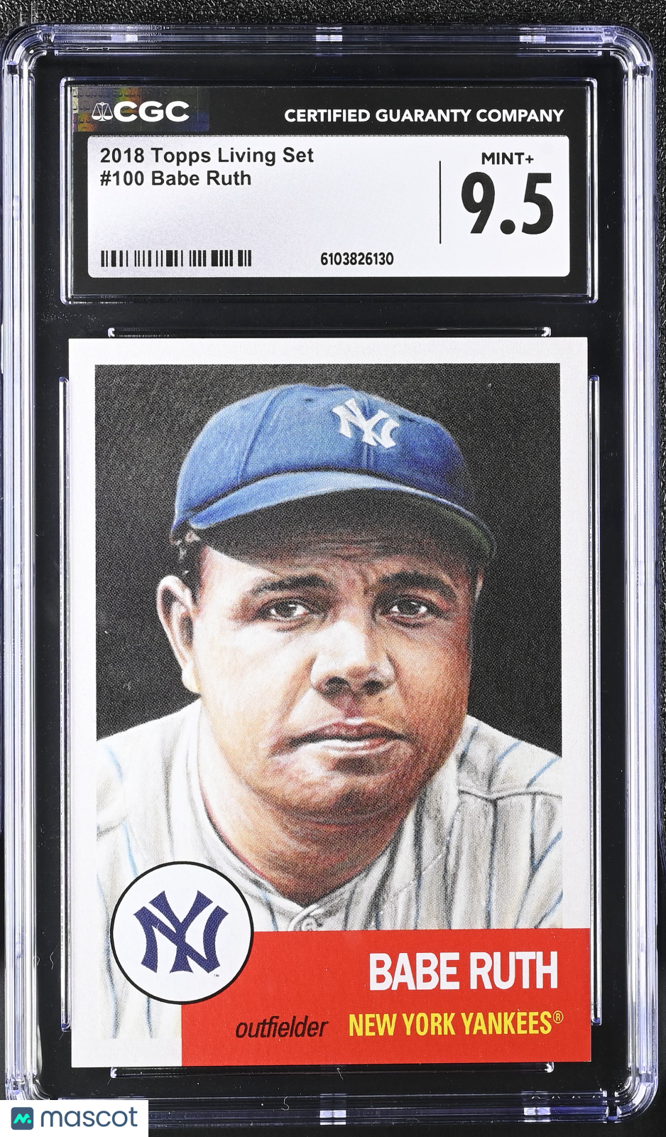 2018 Topps Living Set Babe Ruth #100 CGC 9.5