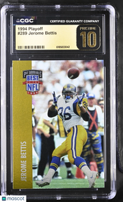 1994 Playoff Jerome Bettis #289 CGC 10 Pristine St. Louis Rams