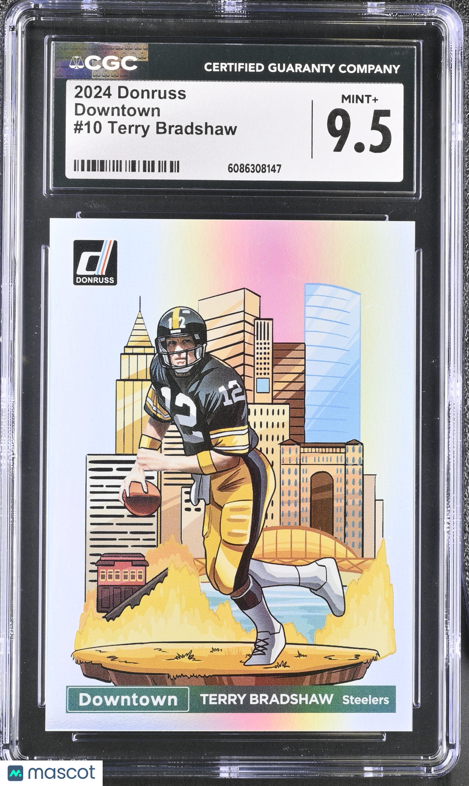 2024 Donruss Terry Bradshaw Downtown #10 CGC 9.5 Pittsburgh Steelers