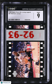 1998 Upper Deck MJ Living Legend Michael Jordan #67 CGC 9 Chicago Bulls