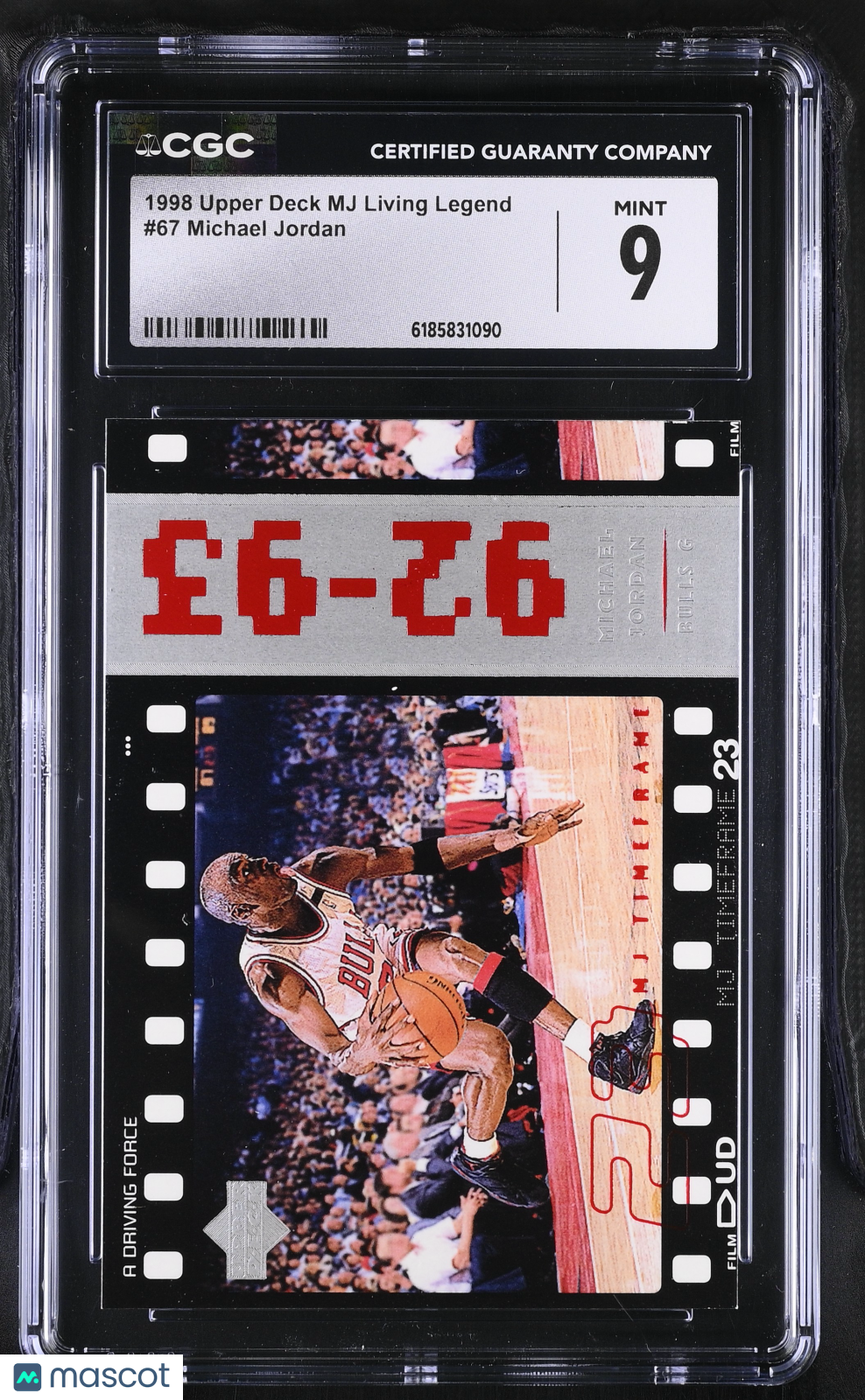 1998 Upper Deck MJ Living Legend Michael Jordan #67 CGC 9 Chicago Bulls