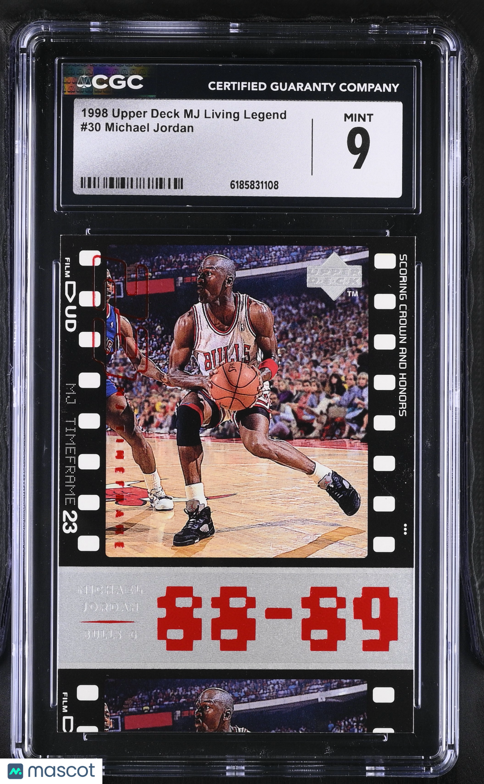 1998 Upper Deck MJ Living Legend Michael Jordan #30 CGC 9 Chicago Bulls