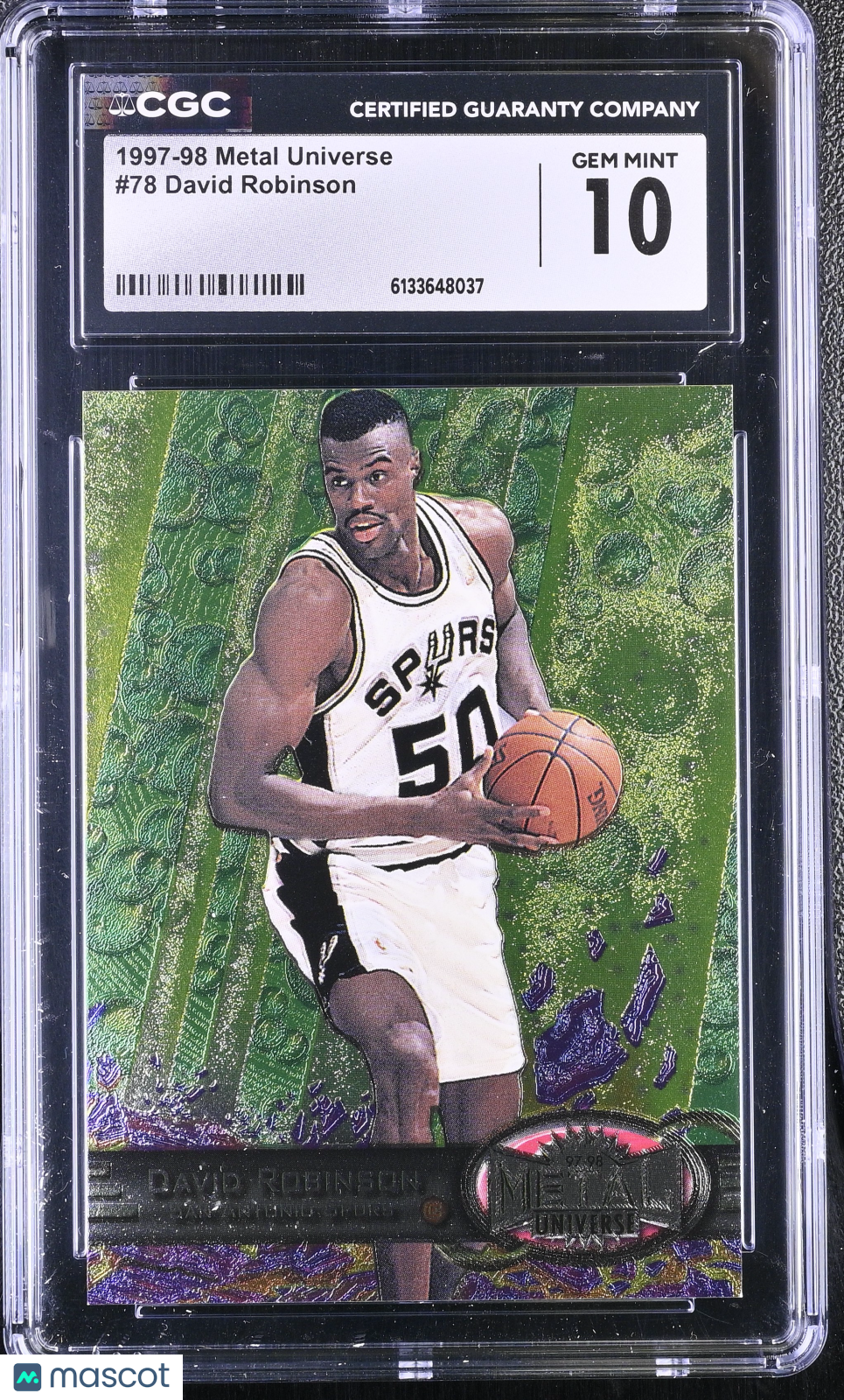 1997-98 Metal Universe David Robinson #78 CGC 10 San Antonio Spurs