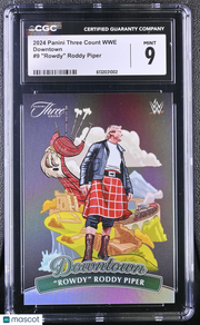 2024 Panini Three Count WWE "Rowdy" Roddy Piper Downtown #9 CGC 9