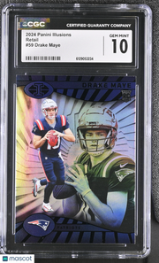 2024 Panini Illusions Drake Maye Rookie Retail #59 CGC 10 New England Patriots