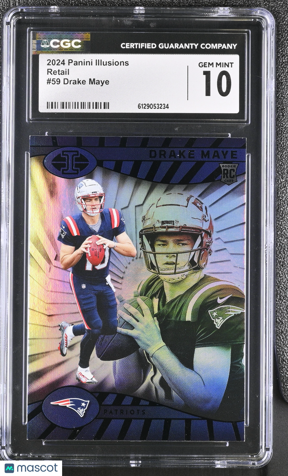 2024 Panini Illusions Drake Maye Rookie Retail #59 CGC 10 New England Patriots