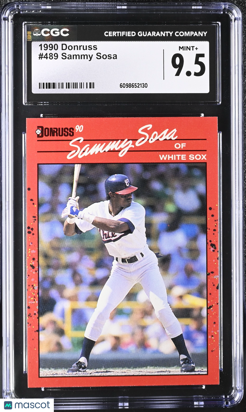 1990 Donruss Sammy Sosa #489 CGC 9.5