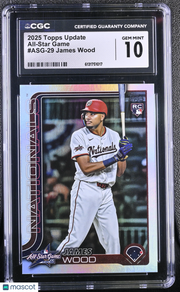 2025 Topps Update James Wood Rookie All-Star Game #ASG-29 CGC 10 Nationals