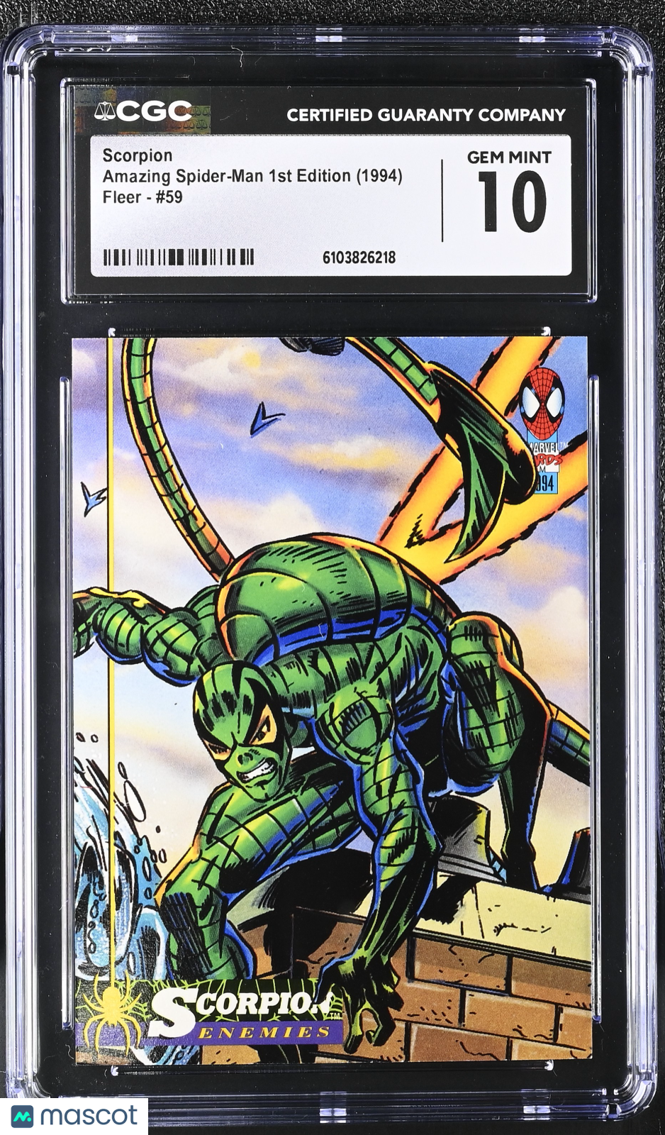 1994 Fleer Amazing Spider-Man Scorpion #59 CGC 10