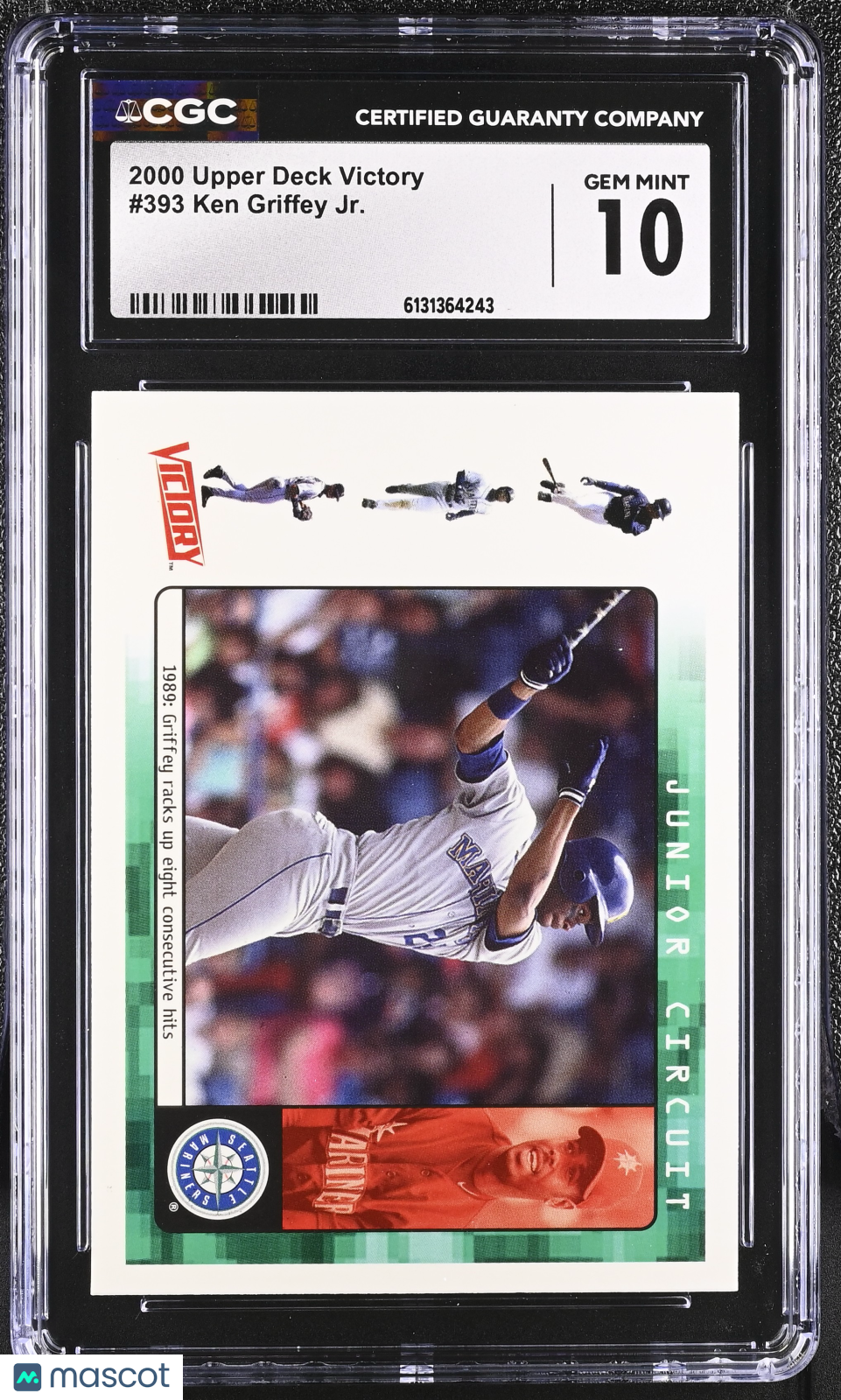 2000 Upper Deck Victory Ken Griffey Jr. #393 CGC 10 Seattle Mariners
