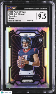 2023 Panini Prizm C.J. Stroud Variation Silver Rookie #302 CGC 9.5 Texans