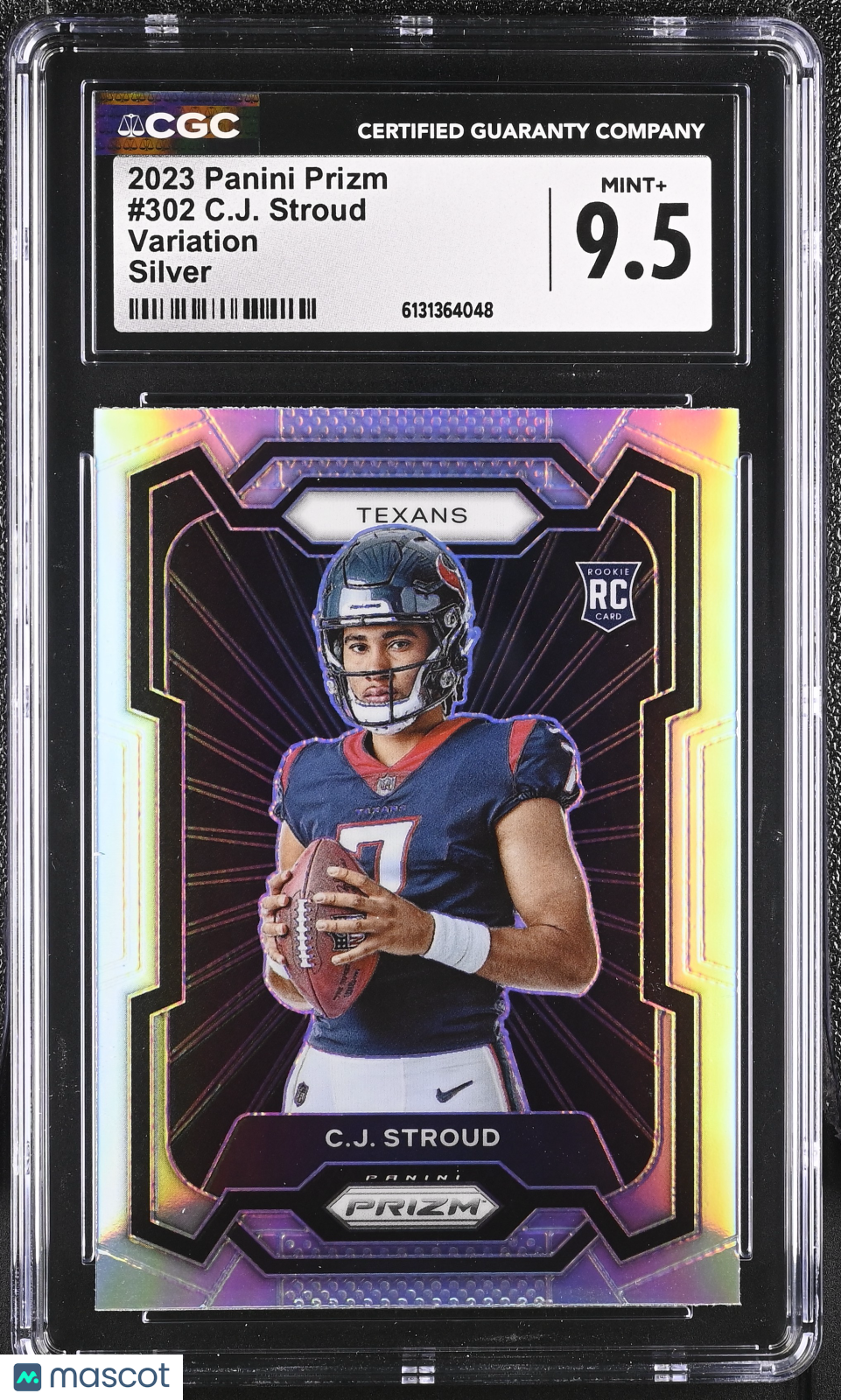 2023 Panini Prizm C.J. Stroud Variation Silver Rookie #302 CGC 9.5 Texans