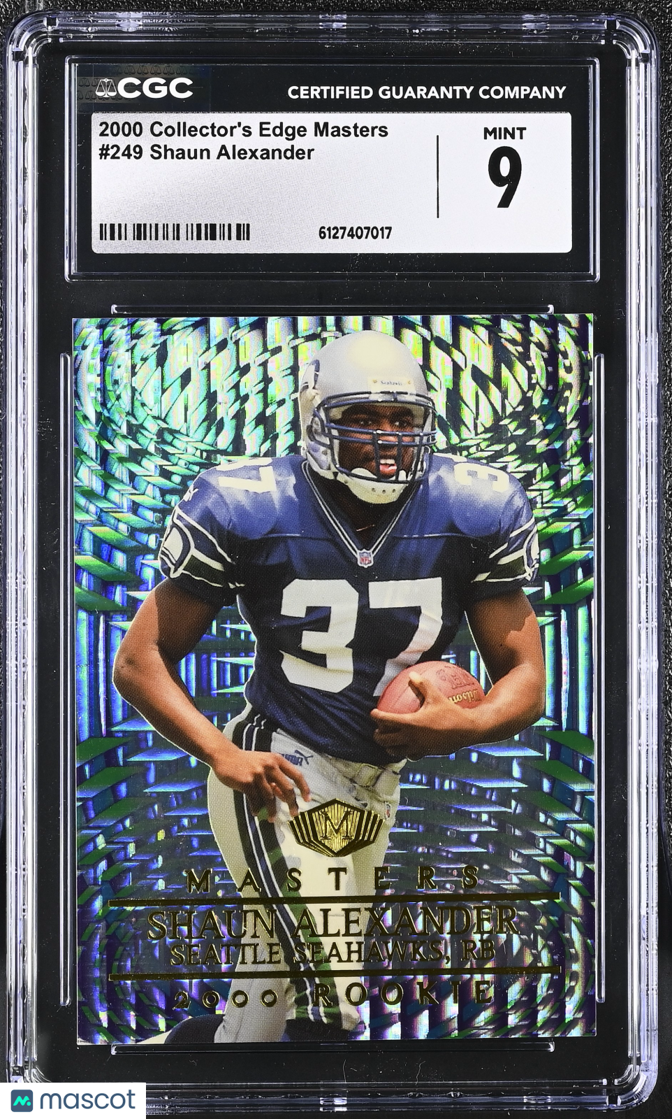 2000 Collector's Edge Masters Shaun Alexander #249 CGC 9