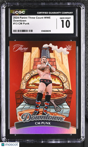 2024 Panini Three Count WWE CM Punk Downtown #13 CGC 10