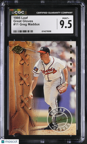 1995 Leaf Greg Maddux Great Gloves #11 CGC 9.5 Atlanta Braves