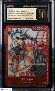 One Piece Premium Red Franky Alternate Art Japanese CGC 10 #OP01-021 Pristine