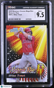 2025 Bowman Chrome Mega Box Mike Trout Meteoric Rise #MR-2 CGC 9.5 Angels
