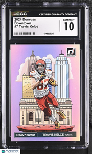2024 Donruss Travis Kelce Downtown #7 CGC 10 Kansas City Chiefs