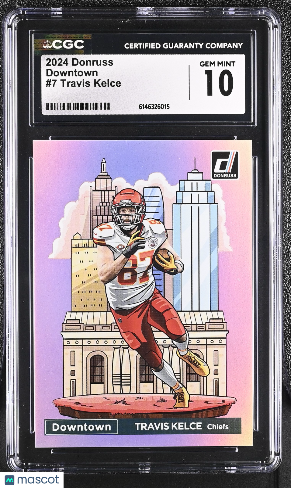 2024 Donruss Travis Kelce Downtown #7 CGC 10 Kansas City Chiefs