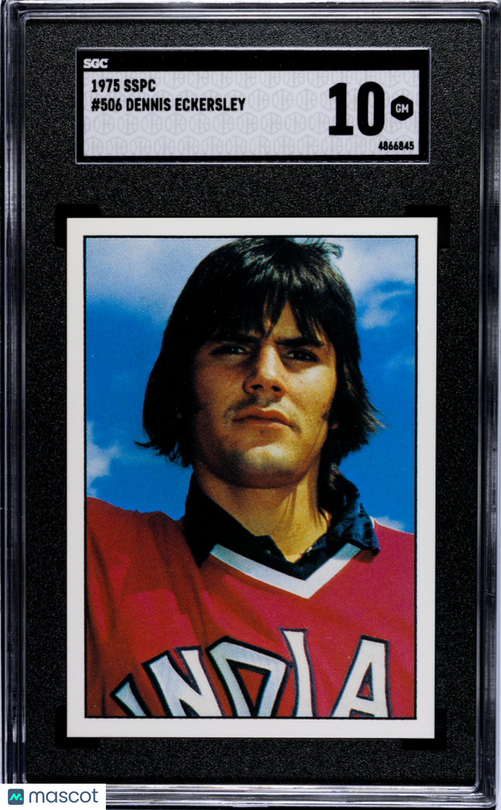 1975 Sspc Dennis Eckersley Rookie #506 SGC 10 Cleveland Indians